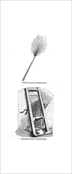 Whip and Whipping Post at Wandsworth Prison