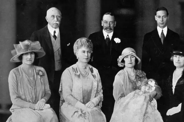 Royal group after Princess Elizabeths Christening