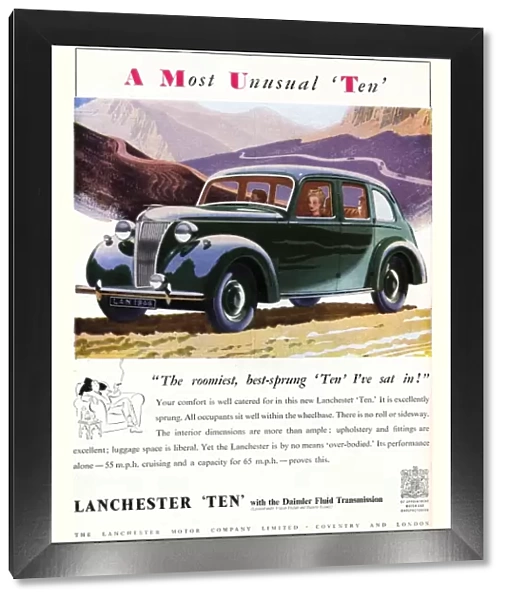 Lanchester Ten car advert