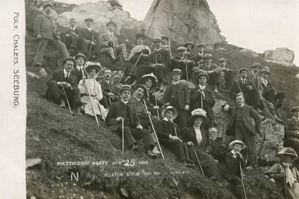Group of people on Mount Pilatus, Switzerland