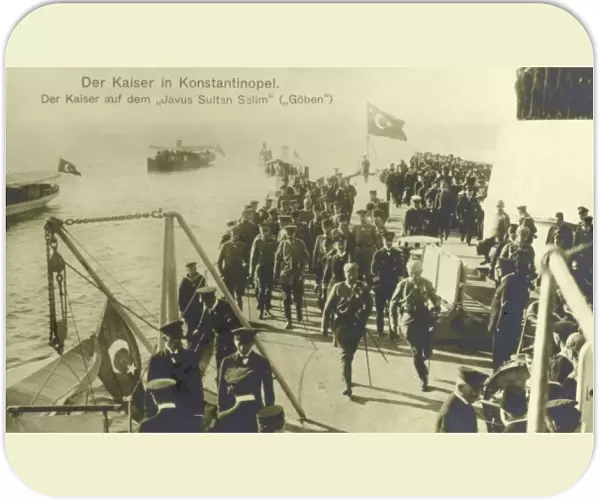 Kaiser Wilhelm on Ottoman Battle Cruiser