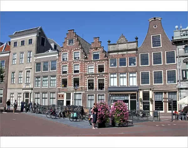 Dutch houses in Haarlem, The Netherlands