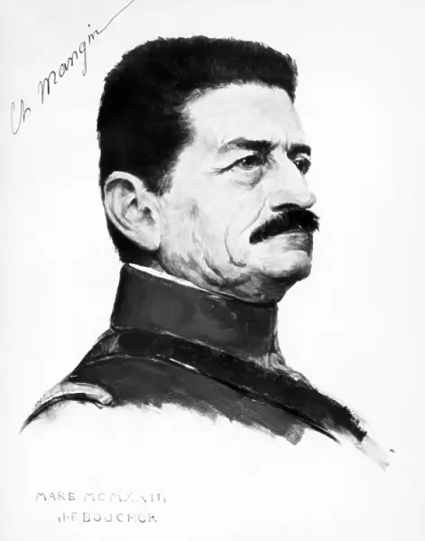 General Charles Mangin, French army officer