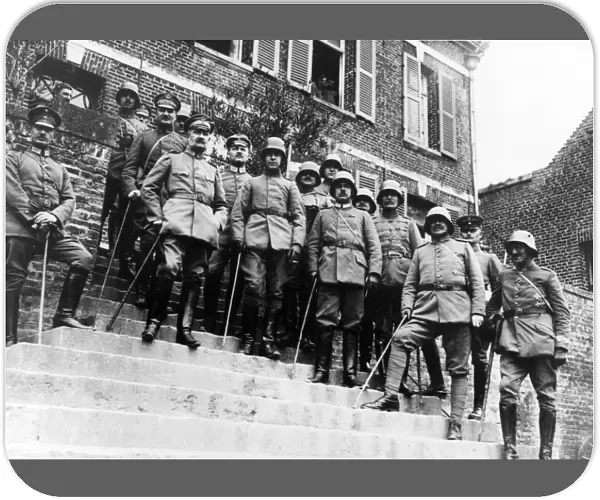 General Paschen and staff officers, WW1