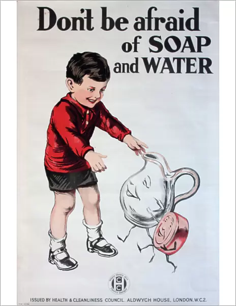 Poster, Don t be afraid of Soap and Water