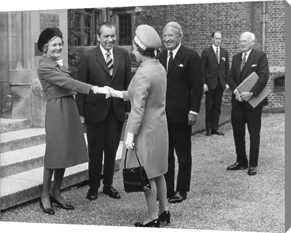 Queen Elizabeth II with Richard Nixon, 1970