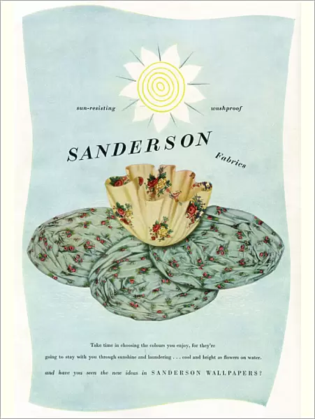 Advertisement for Sanderson Fabrics