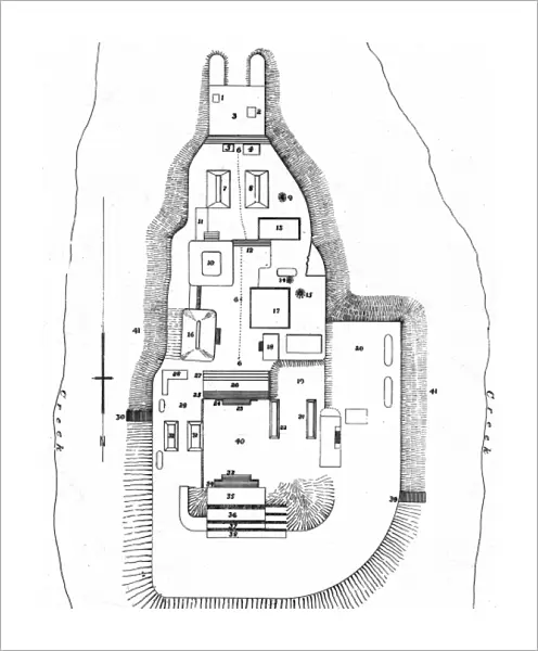 Lubaantun archaeology - reconstruction of the citadel