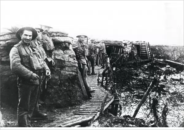 Portuguese soldiers near Laventie, France, WW1