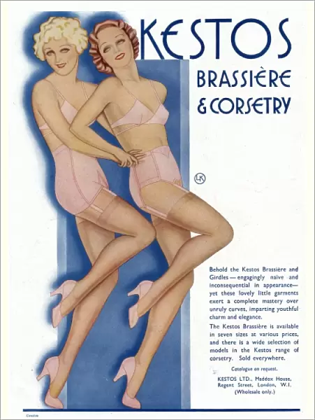 Kestos underwear advert 1934