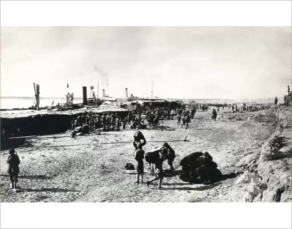 Indian troops at Lejj, Mesopotamia, WW1