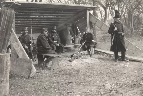 Austro-Hungarian soldiers near the River Sava, WW1