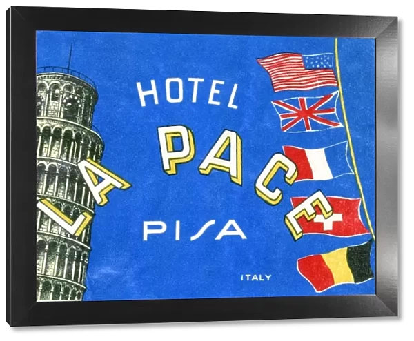 Label, Hotel La Pace, Pisa, Italy
