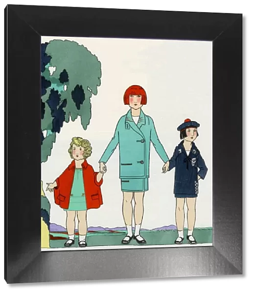 Three children in outfits by English Warehouse