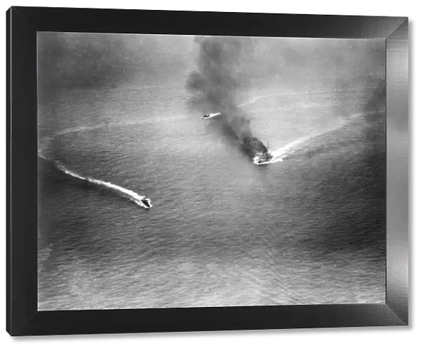 Austrian battleships during Otranto Barrage, Adriatic, WW1