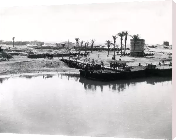 Encampment, east side of Suez Canal, Egypt, WW1