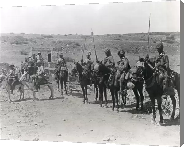 Allied troops on the advance to Damascus, WW1