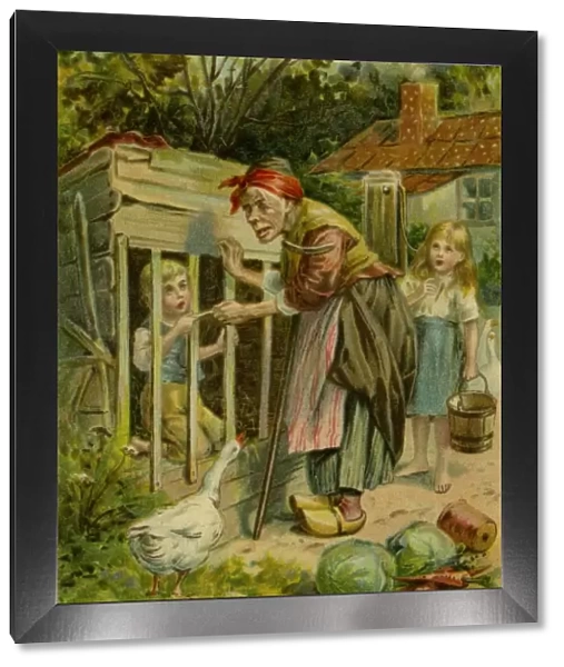 Hansel & Gretel held captive by the witch