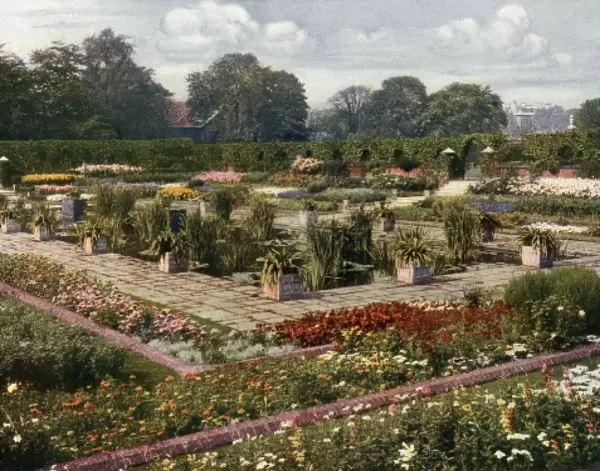 Flower Garden at Kensington Palace, 1911