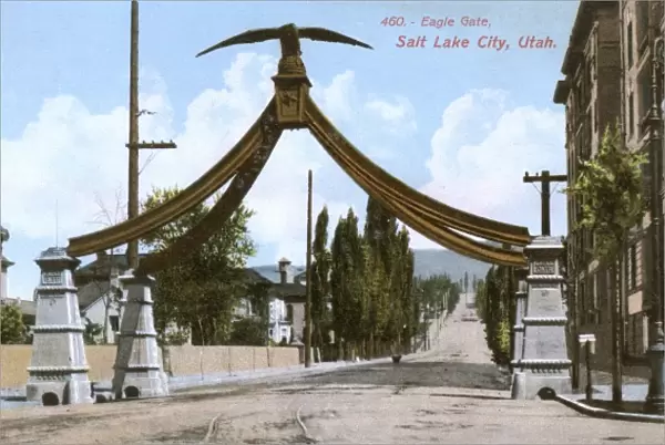 Eagle Gate, Salt Lake City, Utah, USA