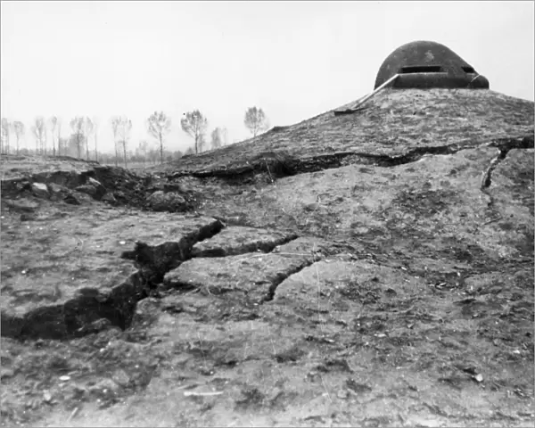 Damage to fort, Liege, Belgium, WW1