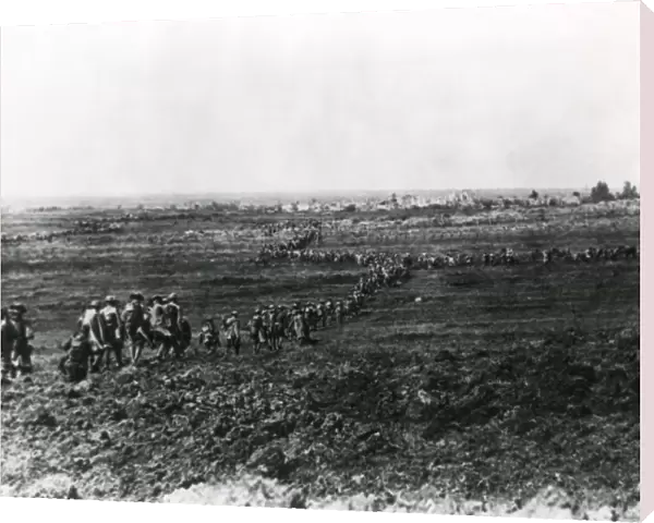 American troops advance, Western Front, WW1