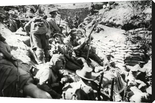 Australian troops, Quinns Post, Gallipoli, Turkey, WW1