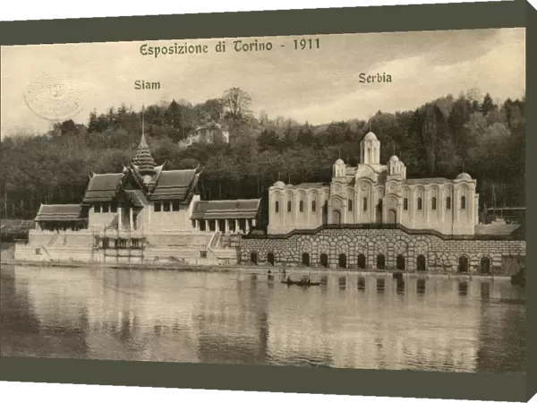 Turin Exposition - Serbian and Thai Exhibits