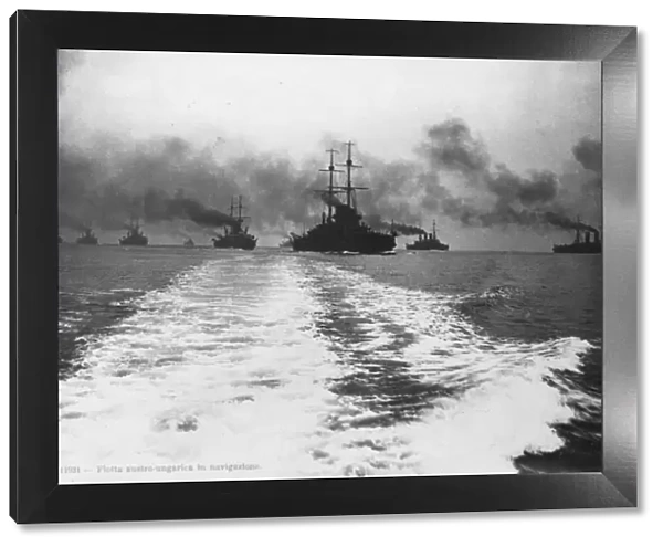 Austro-Hungarian fleet at sea, WW1