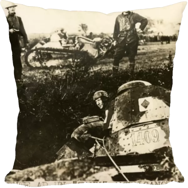 Incident with an American tank, western front, WW1
