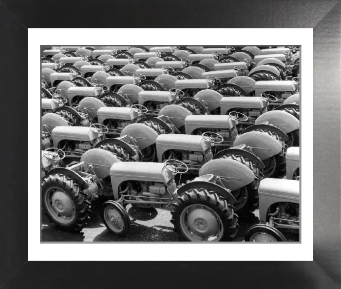 Framed Print : Brand New Tractors Export Print, 1960s