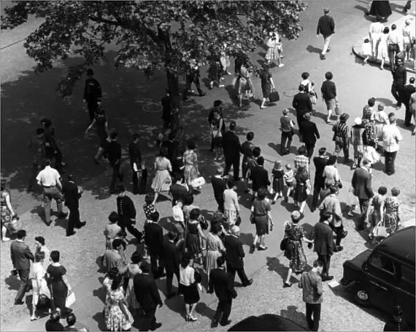 Crowd Scene 1950S