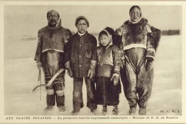 Catholic Inuit family - Newfoundland