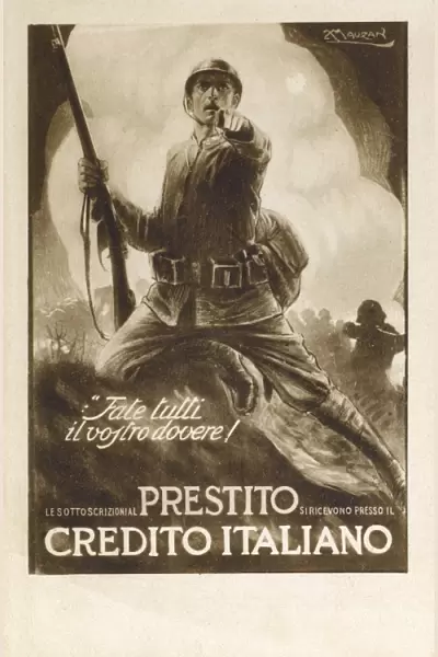 Italian Patriotic Card - Do your Duty, do your best