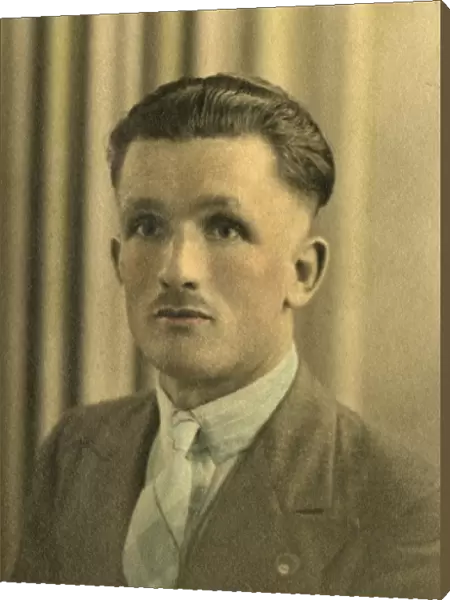 Military young man in studio photo