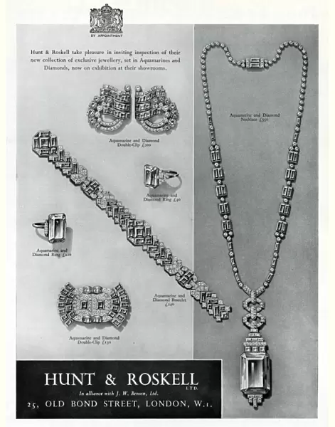 Advert for Hunt & Roskell jewellery