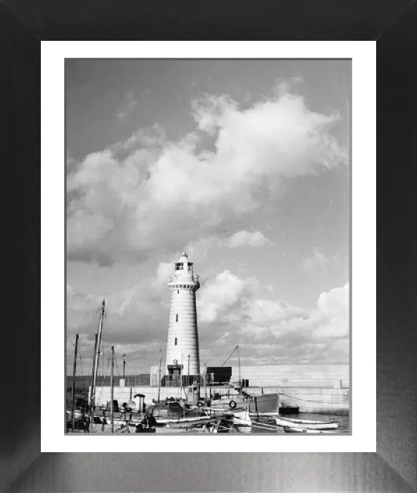 Framed Print : Donaghadee Lighthouse Print, Northern Ireland, 1950s Framed Print : Donaghadee Lighthouse Print, Northern Ireland, 1950s