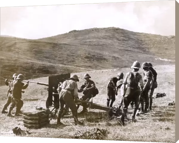 British gunners on Balkan Front, WW1