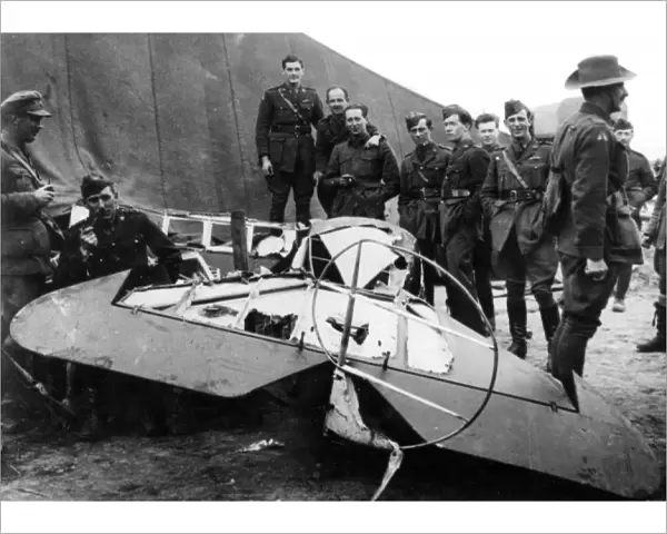 Remains of Baron von Richthofens plane, WW1