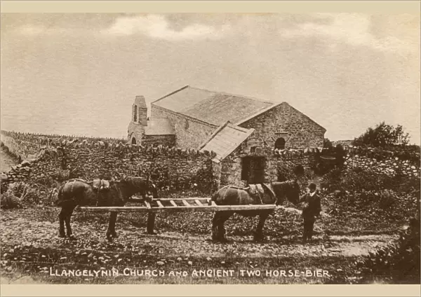 Llangelynin Church, Wales and Two-horse Bier