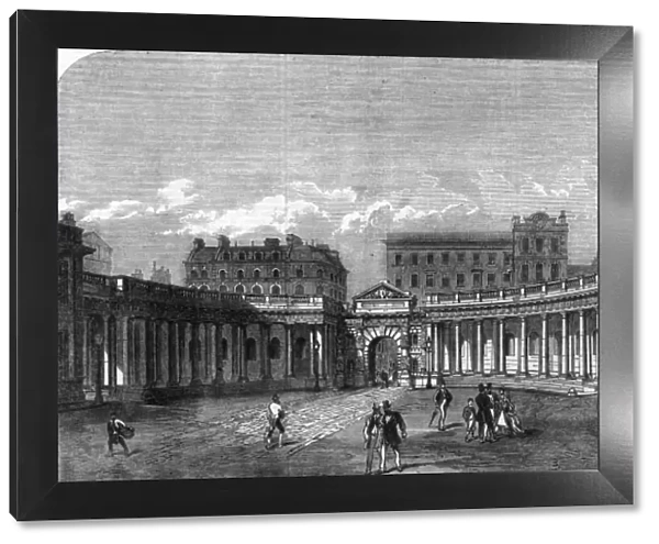 The Colonnade of Burlington House, London, 1866