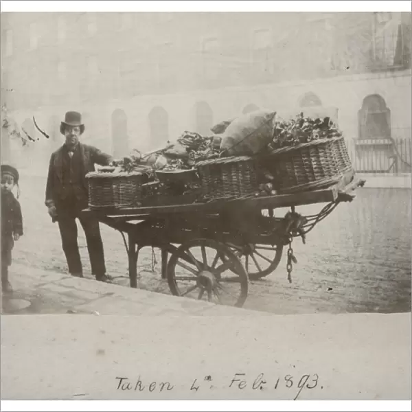 Victorian costermonger and his cart