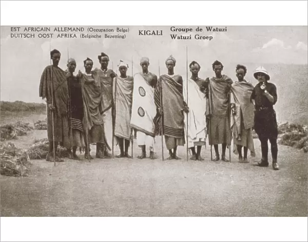 Rwanda, Africa - Group of Tutsi Tribesmen