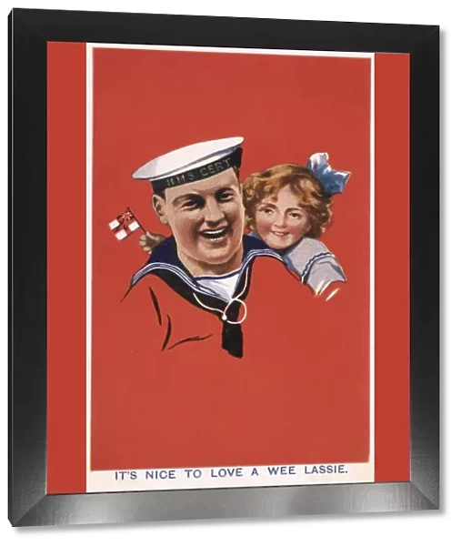 Sailor with his daughter