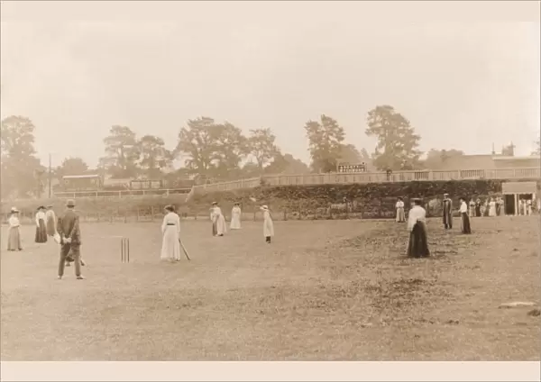 Ladies cricket match at Ascott under Wychwood