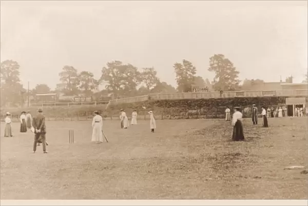 Ladies cricket match at Ascott under Wychwood