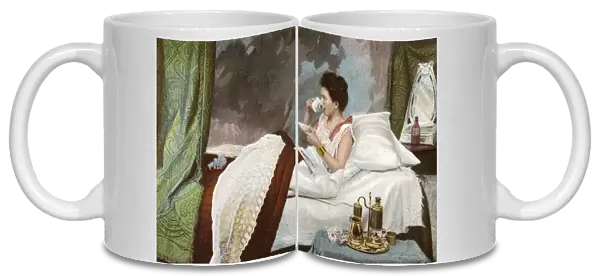 Taking coffee in bed