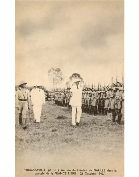 Arrival of General de Gaulle - Congo