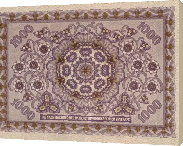 One thousand kronen note