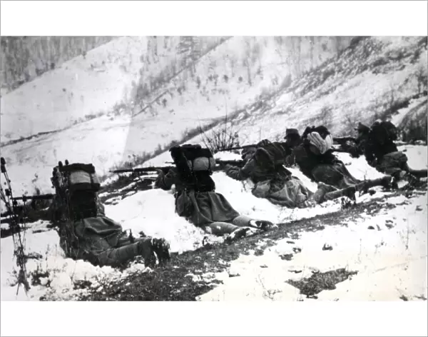 Austrian defence lines, advance on Plevje, WW1